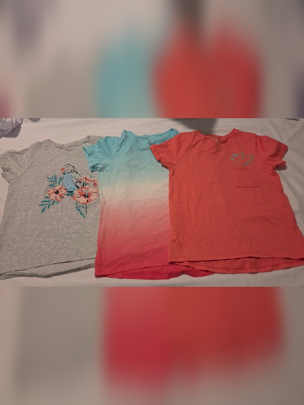 Set of 3 Girl's Short Sleeve Tees